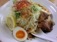 「汁なしまぜそば￥650+大盛り￥100」@麺処 ぼたん 栃木店の写真