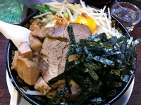 「汁無し豚野郎」@野郎ラーメン 神田本店の写真