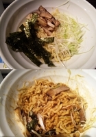 「油そば 黒（480円）」@麺爺 あぶらの写真