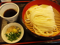 「ざるうどん(250円)」@もり家の写真