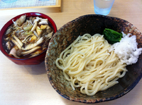 「肉きのこ汁うどん+肉増し」@高円寺 肉汁うどん 夕虹の写真
