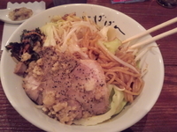 「まぜろう＋にらキムチ=【830円】」@麺屋 ばばんの写真