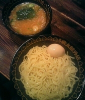 「鶏白湯つけ麺(玉子入り)」@支那そば きび 桃太郎外伝の写真