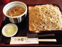 「鴨せいろ+大盛り 【値段失念( ̄ω ̄;)ゞ】」@そば処 鴨南ばんの写真