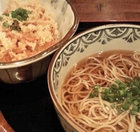 「かき揚げ丼セット（680円）」@鐘庵 静岡駅前店の写真