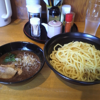 「魚豚つけ麺」@麺革の写真
