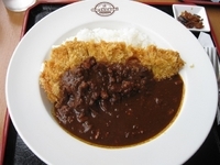 「カツカレー温玉なし1100円」@大涌谷駅食堂の写真