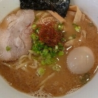 「らぁめん （味付玉子トッピング）」@らぁめん  丸の写真