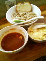 「海老トマトつけ麺＋チーズご飯」@らーめん・つけめん いつ樹の写真