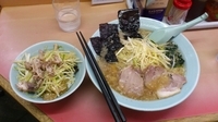 「かいざんラーメン、ネギ丼」@ラーメン かいざんの写真