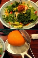 「大麦豚しゃぶのPINKグレープフルーツ生絞りすっぱ冷やし麺」@とんこつらーめん七志 上大岡店の写真