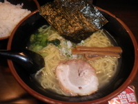 「冷し塩ラーメン（７００円）ライス（１００円）」@麺屋 きわみの写真