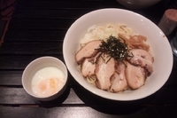 「チャーシュー油そば大盛　トッピング温泉卵」@らーめん油そば 大我の写真