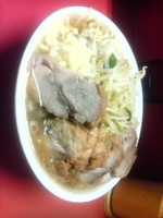 「小豚（かため・にんにく・からめ）」@ラーメン二郎 上野毛店の写真