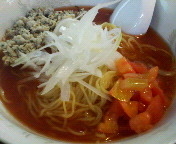 「冷しトマト麺（夏限定）　750円」@らーめん 竜屋の写真