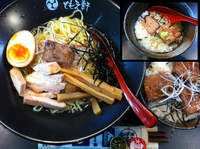 「冷やし潮らーめん+ミニステーキ丼」@喜家 ともえ軒 大森本店の写真