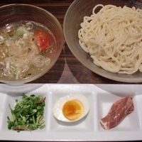 「涼菜鶏塩つけ麺」@麺屋武蔵 鷹虎の写真