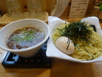 「桜姫鶏の塩つけ麺(大盛り)＋味玉」@らーめん 空王士の写真