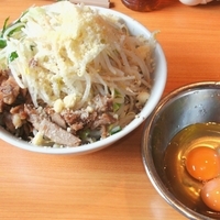 「塩ドクロ（900円）＋ニンニク」@ラーメン二郎 八王子野猿街道店2の写真