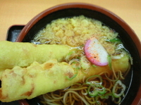 「ちくわ天そば　400円」@そば処 あさかの写真