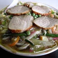 「長崎チャンポン８００円＋大盛り＋１５０円＋チャーシュー１５０円」@福建正の写真