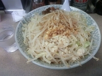 「ぎ朗(ニンニク)+野菜+中ライス」@らーめん ぎょうてん屋 厚木総本店の写真