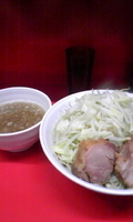 「大盛つけ麺（つめたいの、ニンニク）750円」@ラーメン二郎 大宮店の写真