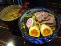 「味玉焼豚つけそば 赤 1200円＋麺大盛 100」@中華そば 螢の写真