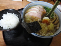 「叉焼ワンタン麺（９００円）＋大盛（１００円）」@奥州白河ラーメン ○政の写真