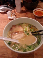 「白丸元味ランチ８５０円＋替え玉１２０円」@博多一風堂 上野広小路店の写真