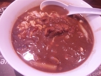 「カレーラーメン（太麺） ￥850」@らぁめん 清華の写真