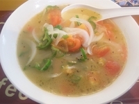 「トマトラーメン（細麺） ￥700」@らぁめん 清華の写真