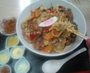 「幻の～第１６弾　～甘・辛・酸～夏野菜のあんかけ冷やしそば」@丸直の写真