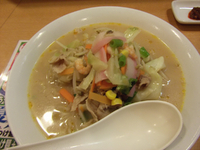 「ちゃんぽん+１辛(深夜料金583円)」@長崎ちゃんぽん リンガーハット 川口樹モール店の写真