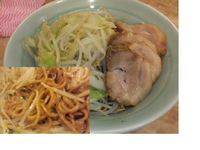 「焼きらーめん小豚（ヤサイ増し脂増し濃いめ麺半分）【800円】」@肉汁らーめん 公 kimiの写真