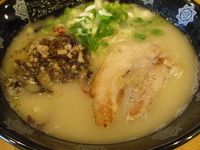 「ラーメン（680円）＋替玉（120円）」@とんこつらーめん俺式 目黒店の写真