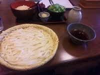 「ざるうどん大盛り(９００円)」@釜竹の写真