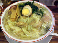 「広州雲呑麺 塩 と麻婆丼のランチセット(850円)」@広州市場 西新宿店の写真