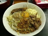 「汁なし （ニンニク少々） 780円」@らーめん豚喜の写真