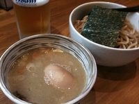 「和風つけ麺 味玉入り 850円　＋サービスビール200円」@つけ麺 野狐禅の写真