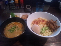 「みそカレーあえつけ麺＋ほぐしチャーシュー＋味玉」@麺や 蒼 AOIの写真