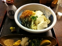 「冷し豆腐うどん」@兎麦の写真