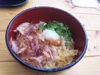 「生醤油うどん　小　360円」@京都のおうどん屋さん たなか家の写真