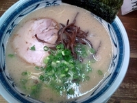 「らーめん(ばりかた)￥650+替玉￥150×2」@博多らあめん うりんぼの写真