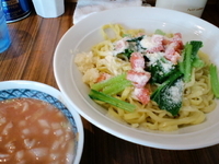 「【7月限定】トマトつけ麺（中盛240g）　850円」@中華そば 伝堂の写真