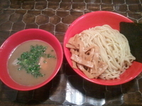 「渡りｶﾞﾆのつけ麺(限定850円)中盛り+メンマ(100円)」@つけめん・らーめん活龍 本店の写真