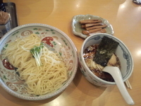 「醤油　つけ麺　850円　+　メンマ　150円」@らーめん いまるやの写真