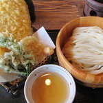 「お勧めセット（デザート付き）（１４７０円）」@たらいうどん椛やの写真