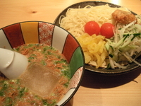 「冷汁つけ麺」@旬魚菜・炭火焼・鍋・星火の写真