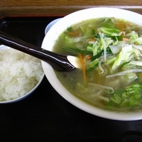 「タンメン６００円＋半ライス（無料？）」@ラーメン 二三八の写真